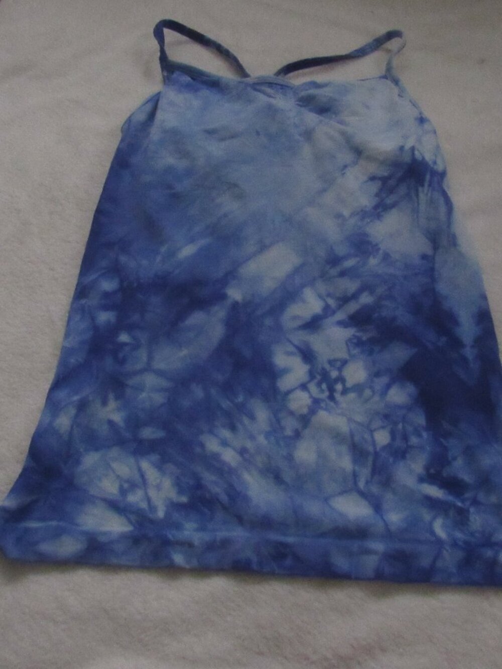 Athleta Blue Sports Top  Large USED